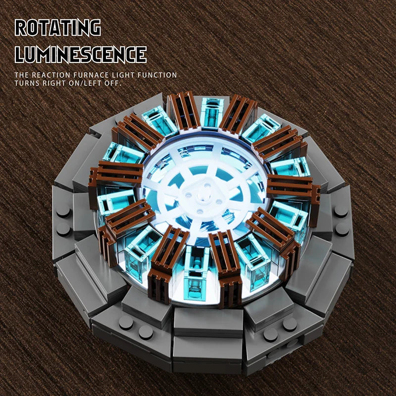 Build Your Own Iron Robot Mecha Man - Nuclear Reactor Light-Up Building Blocks | Perfect Gifts for Kids
