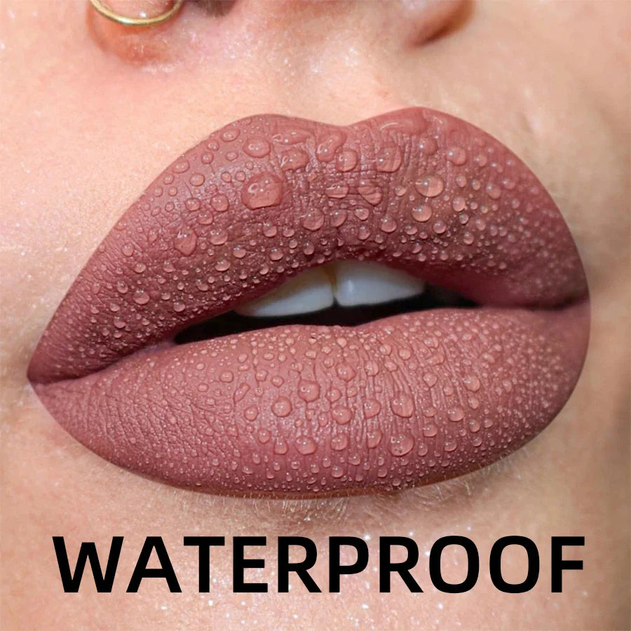 19 Colors Matte Velvet Lip Gloss - Waterproof, Long-lasting & Hydrating