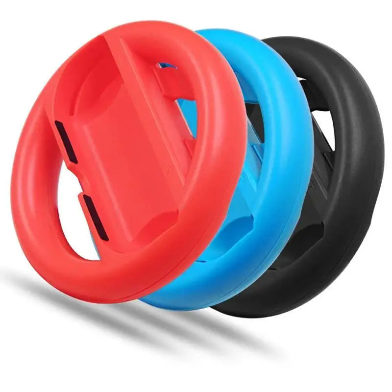2PCS Ergonomic Racing Steering Wheels for Nintendo Switch Joy-Con