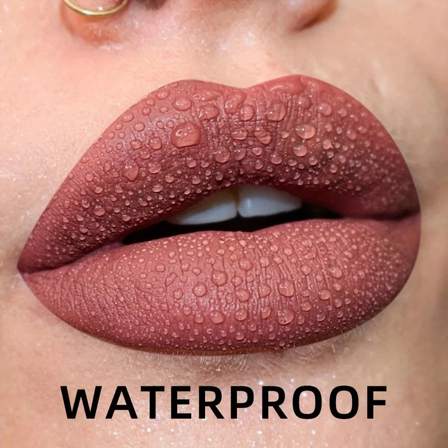 19 Colors Matte Velvet Lip Gloss - Waterproof, Long-lasting & Hydrating