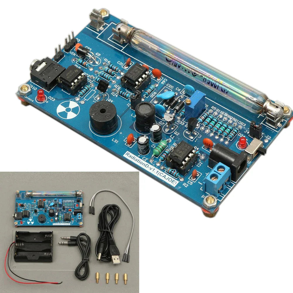 Assembled DIY Geiger Counter Kit | Radiation Detector with Miller Tube - mythtiger