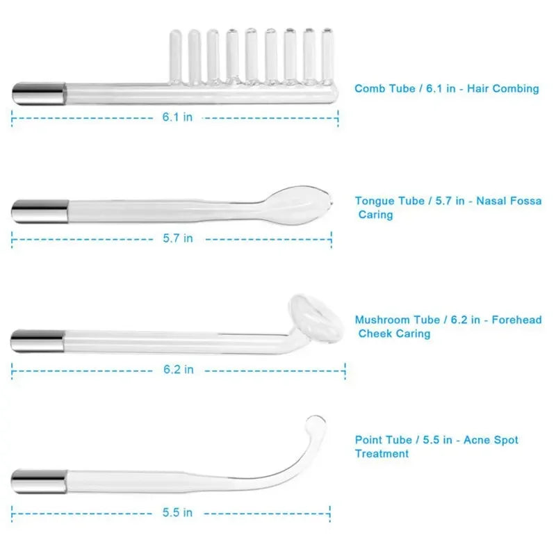 4 In 1 Electric Facial Wand for Acne & Skin Tightening - High Frequency Therapy