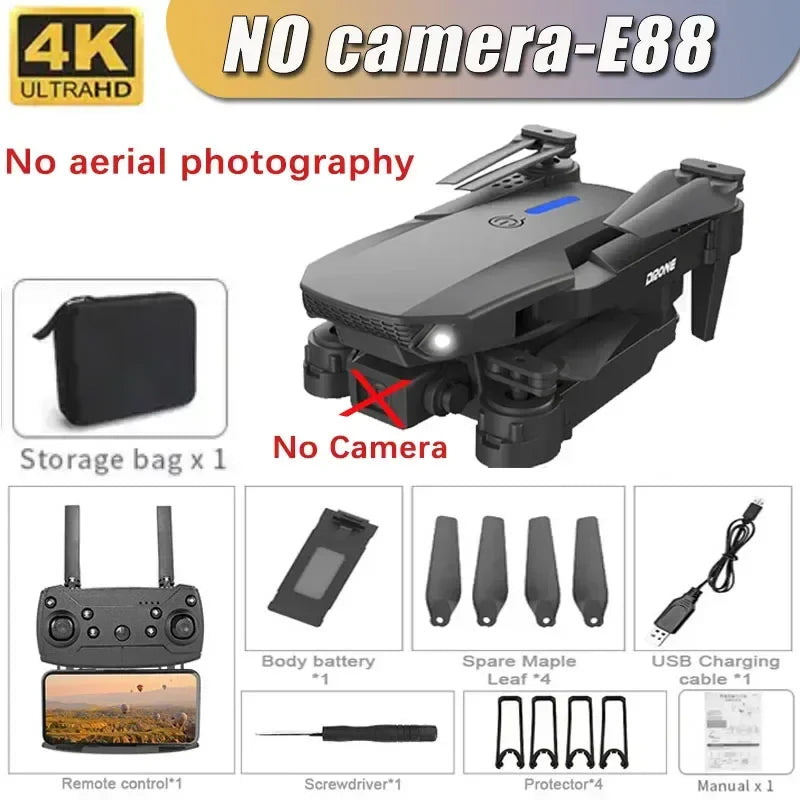 E88 Pro 4K Drone with Wide Angle Camera, Foldable Design, WiFi FPV