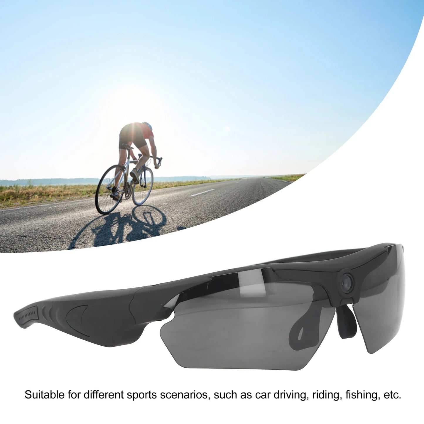 Camera Glasses with 1080P HD Video Recording for Outdoor Activities