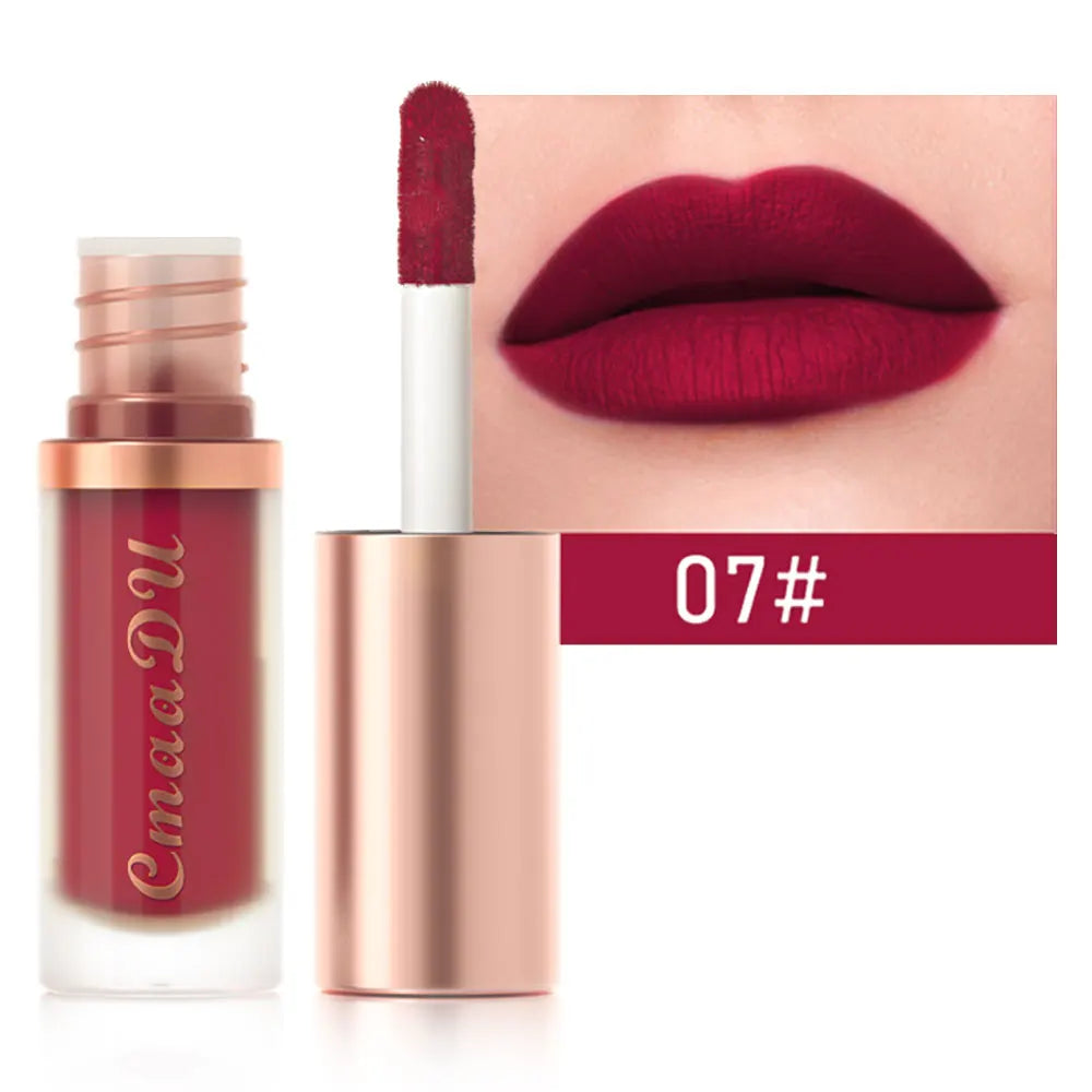 12 Color Long Lasting Velvet Matte Lip Gloss | Waterproof & Nonstick