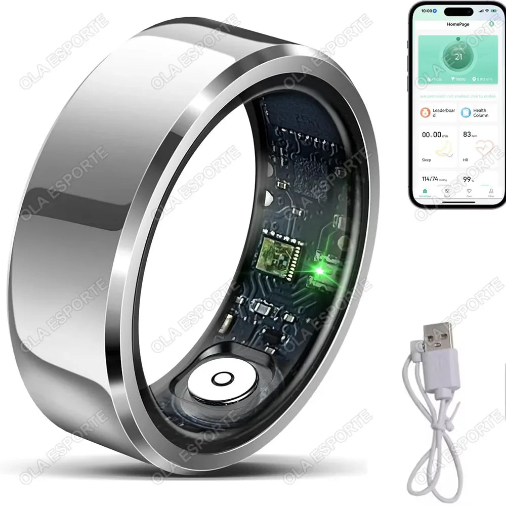 Xiaomi Smart Ring with Blood Pressure & Heart Rate Monitoring, Waterproof & Multi-Sport Mode