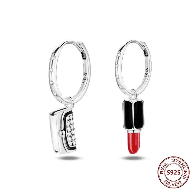 Elegant 925 Sterling Silver Dog Earrings with Zircon and Animal Designs for Women