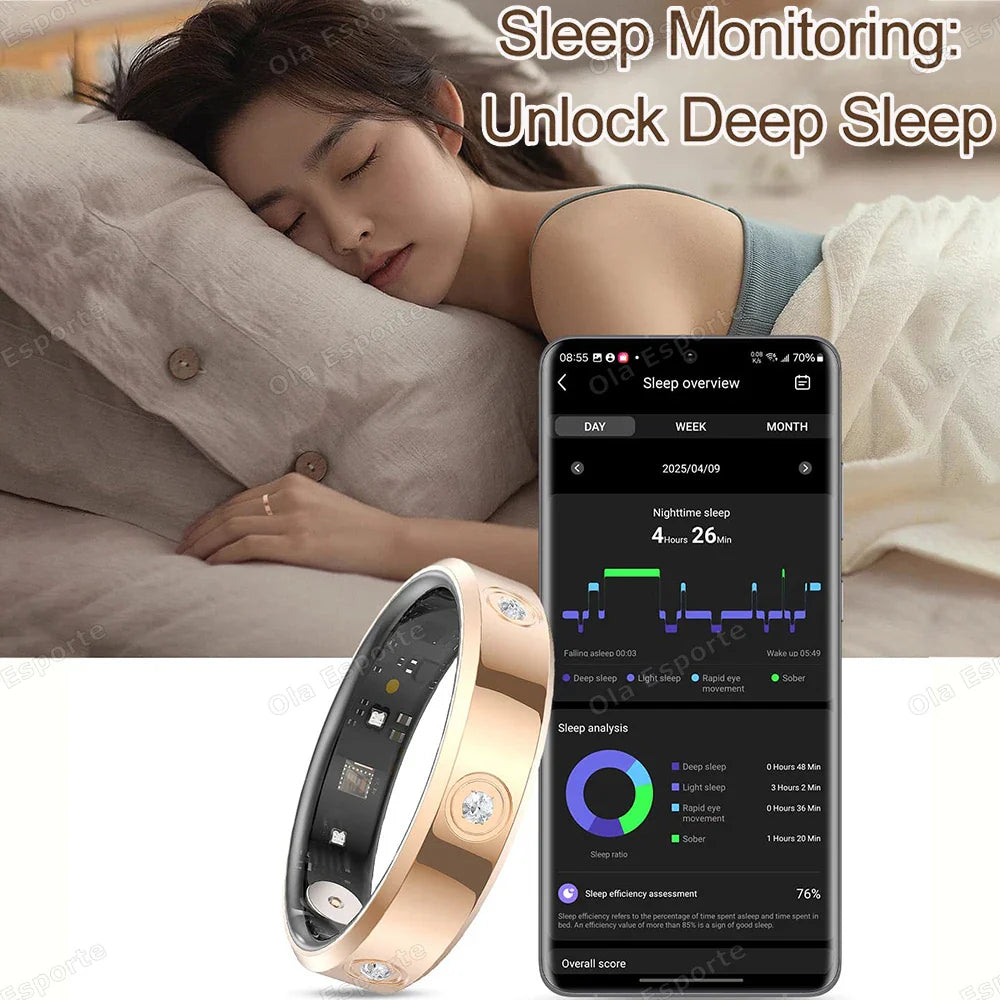 Xiaomi Smart Ring: Heart Rate & Stress Monitor, IP68 Waterproof
