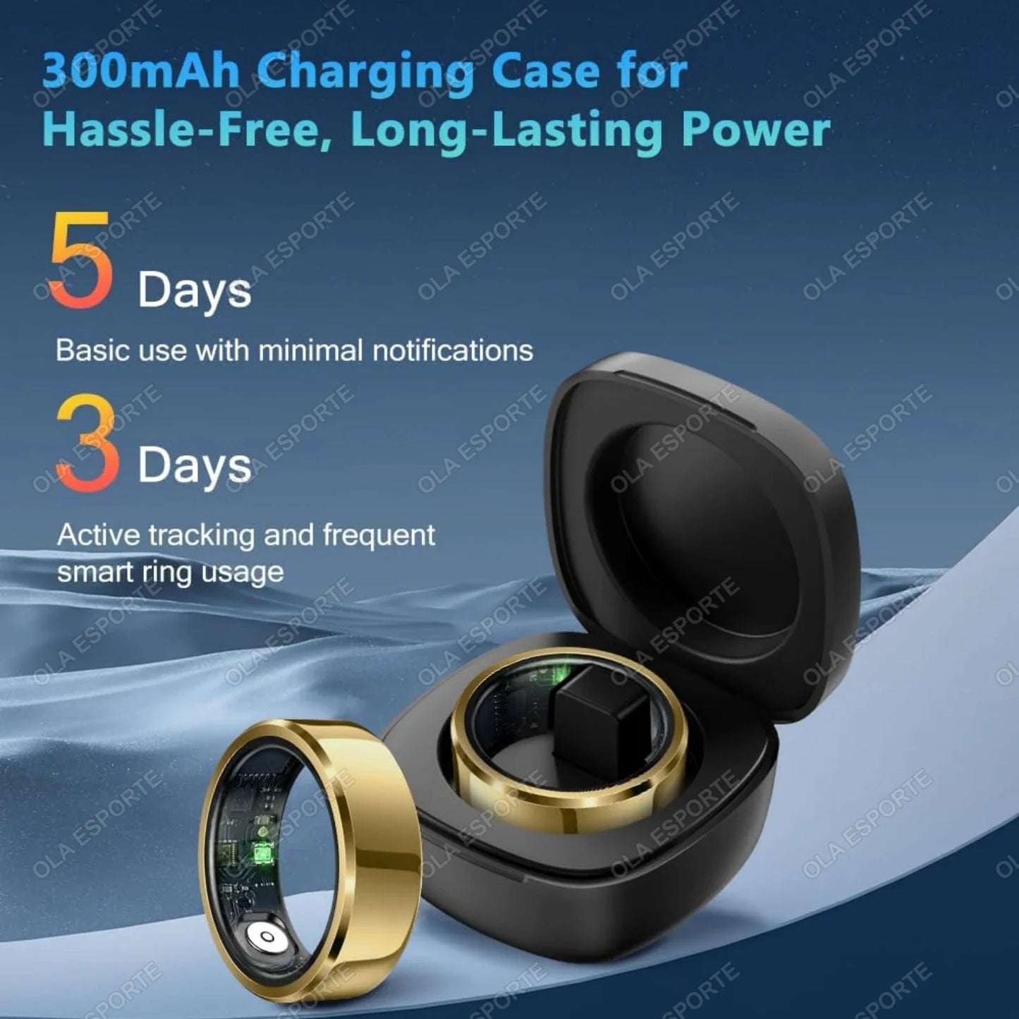 Xiaomi Smart Ring with Blood Pressure & Heart Rate Monitoring, Waterproof & Multi-Sport Mode