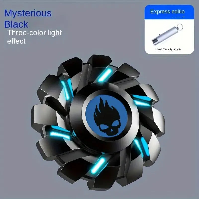 YIJOO Mini Smart Fidget Spinner - All-Metal, Luminous Gyro Set for Stress Relief