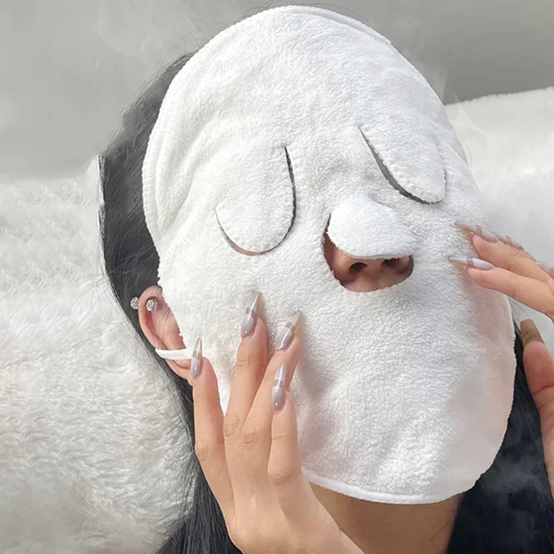 Warm & Cold Compress Face Towel - Double Thickness for Beauty & Skincare