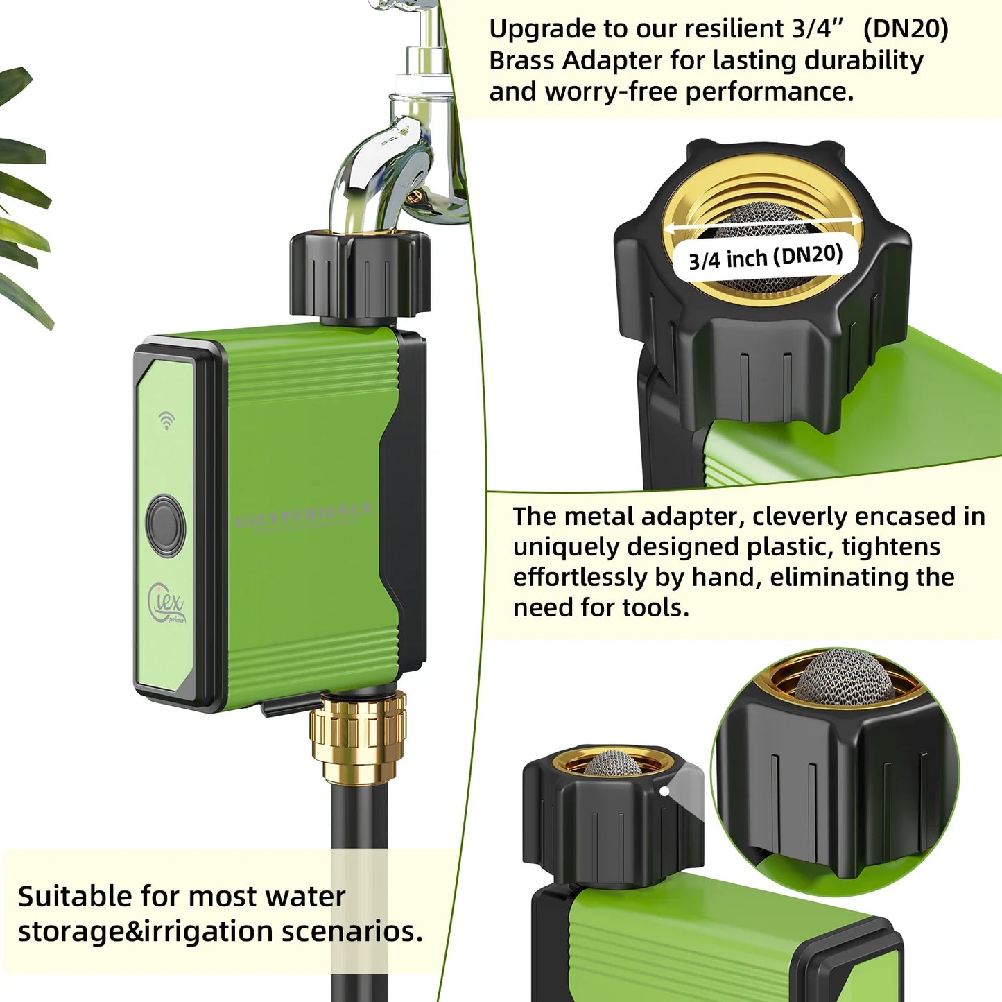 ZIGBEE WIFI Garden Watering Timer with Smart Sprinkler System - TUYA Compatible
