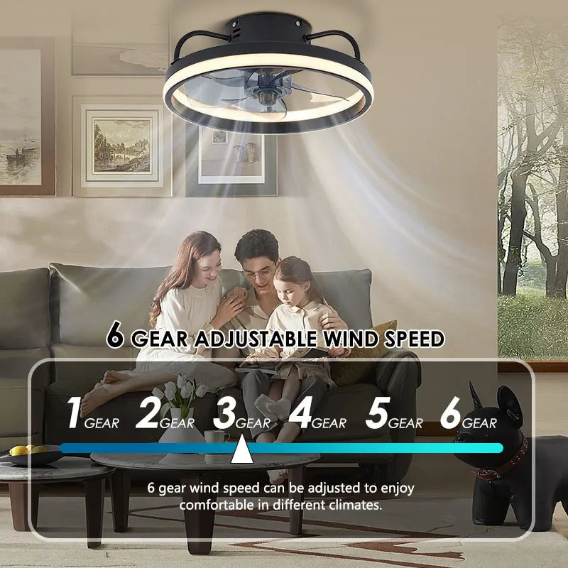 Smart LED Ceiling Fan with Remote