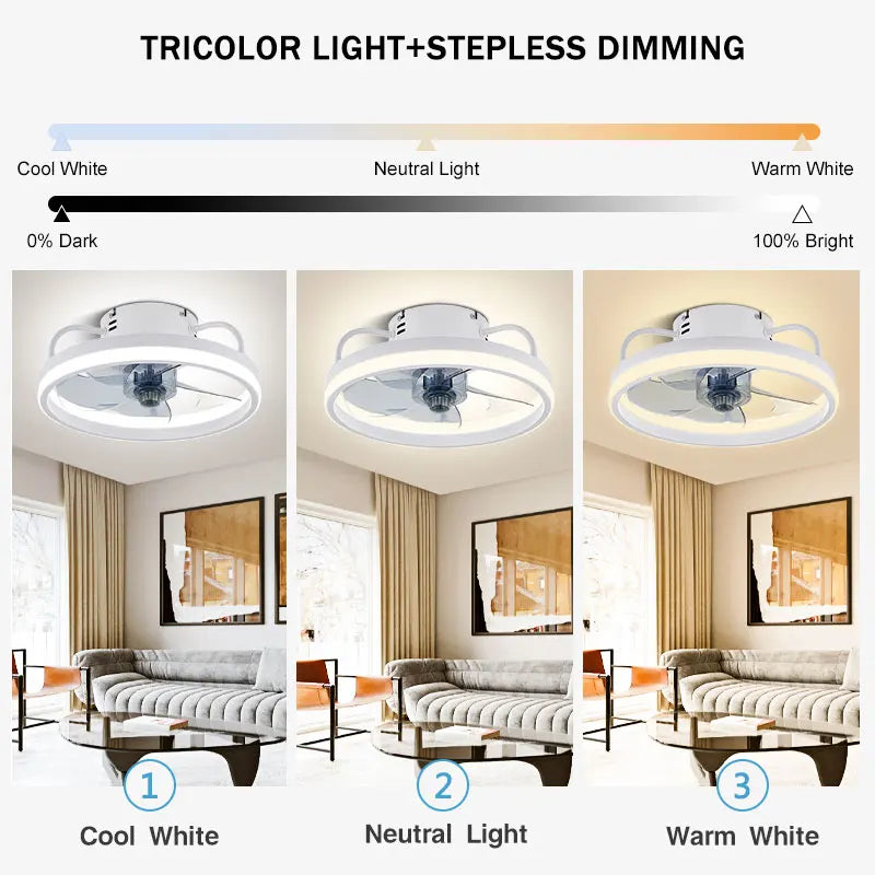 Smart LED Ceiling Fan with Remote