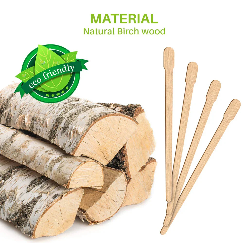 200/400pcs Waxing Sticks for Smooth Face & Body Hair Removal - Disposable Wooden Applicators