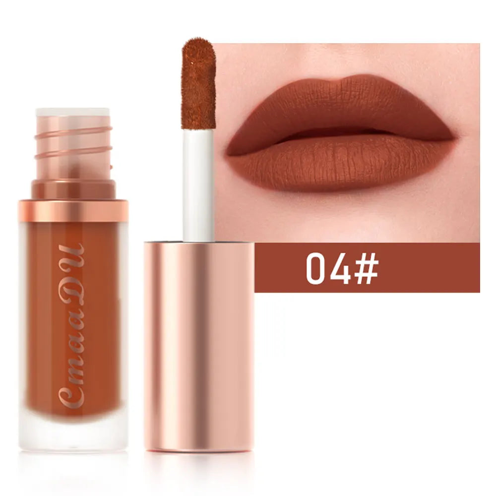 12 Color Long Lasting Velvet Matte Lip Gloss | Waterproof & Nonstick