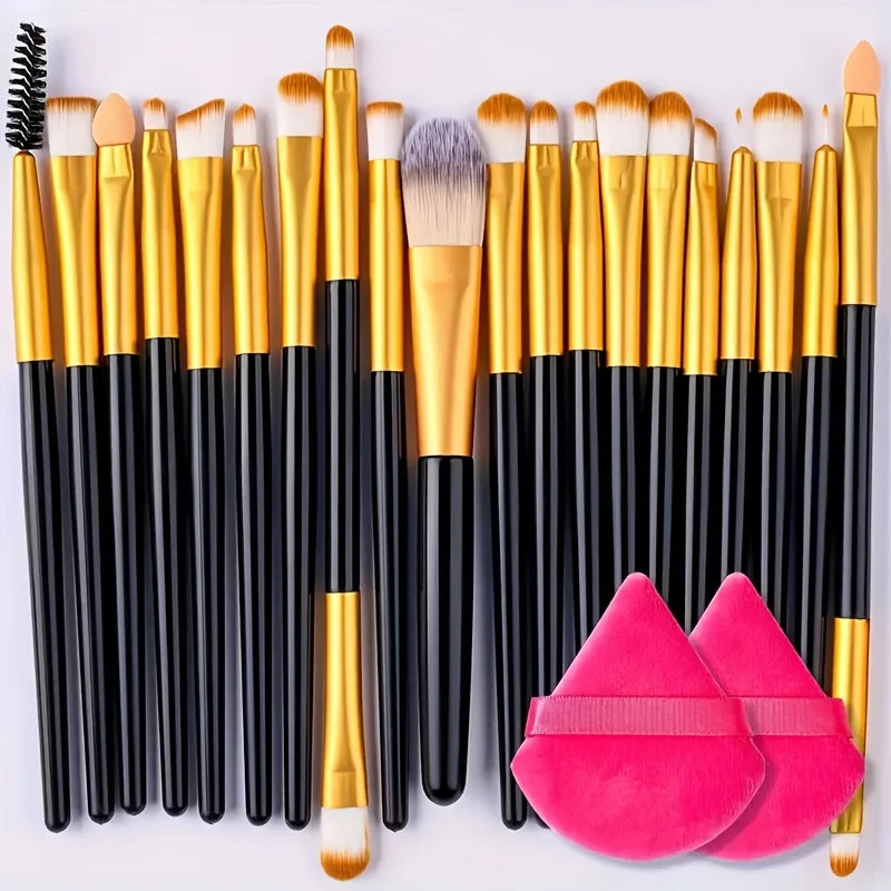 Portable 8/22/34Pcs Makeup Brush Set - Soft, Versatile Beauty Tool Kit