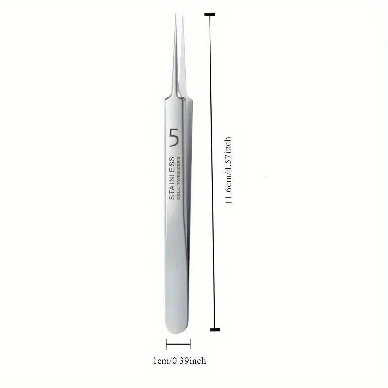 Extra Fine No. 5 Blackhead Tweezers - Precision Acne Removal Tool