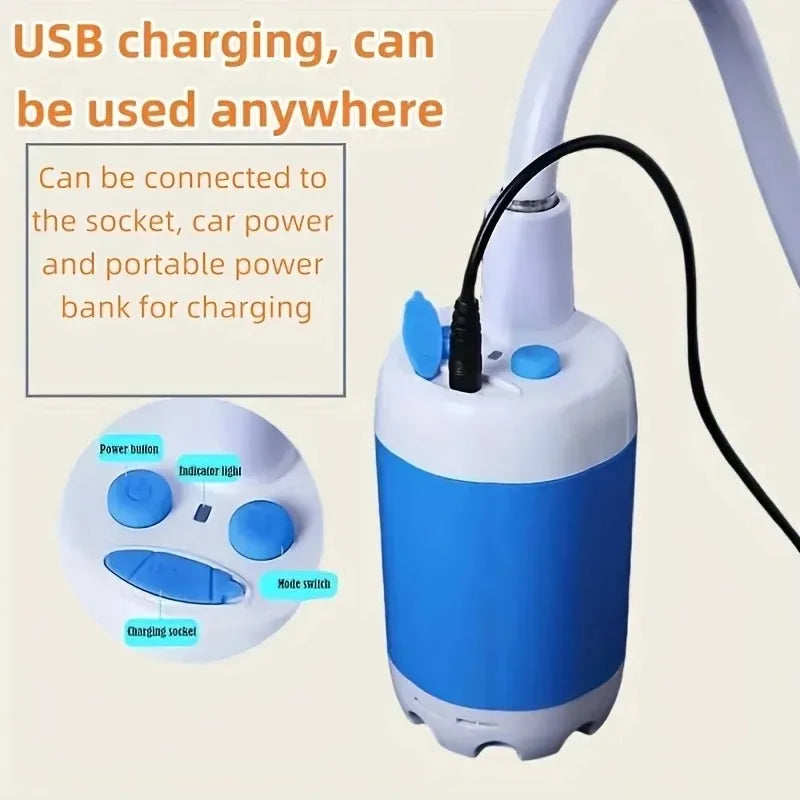 USB Rechargeable Shower Head