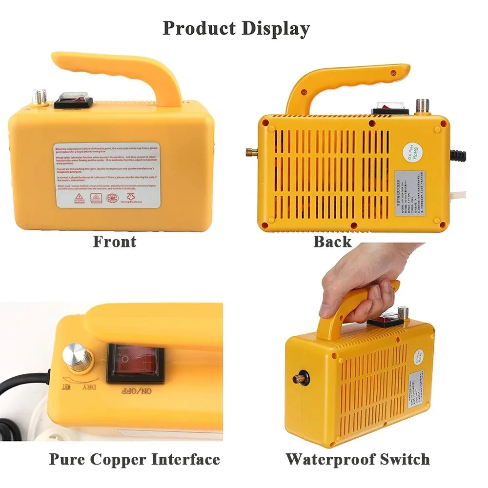 2600W Portable High Temp Steam Cleaner for Home & Car