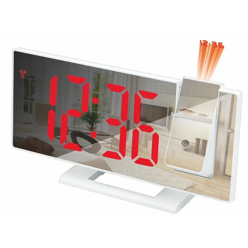 LED Projection Alarm Clock with USB
