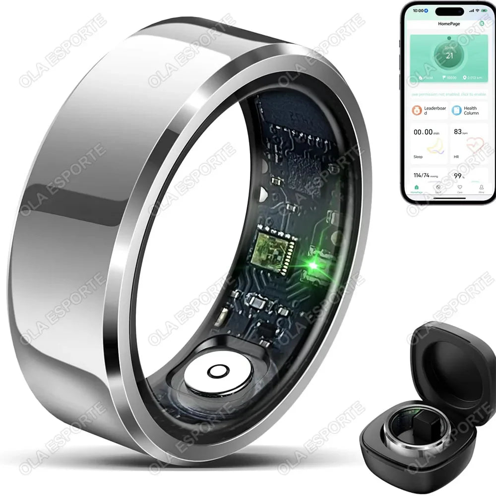 Xiaomi Smart Ring with Blood Pressure & Heart Rate Monitoring, Waterproof & Multi-Sport Mode