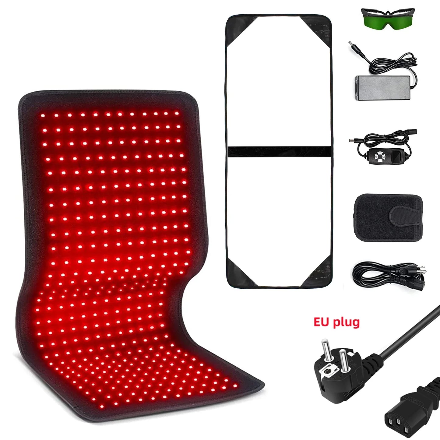 Red&Infrared Therapy Belt Body Wearable Wrap Large heating Pad LED Beauty Devices for Face and Body Shoulder Joint Muscle