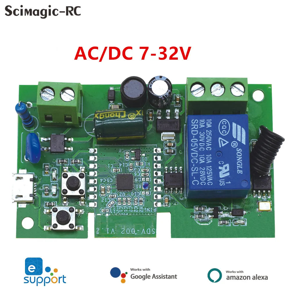 Smart WiFi Garage Door Opener Controller with Voice Control