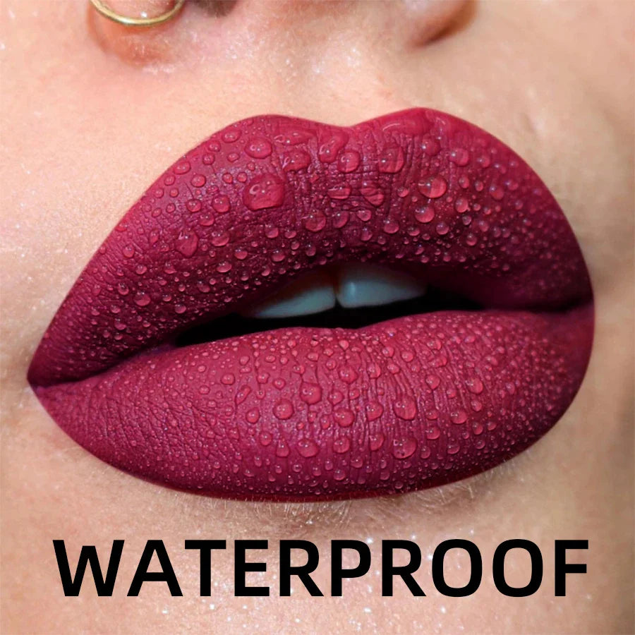 19 Colors Matte Velvet Lip Gloss - Waterproof, Long-lasting & Hydrating