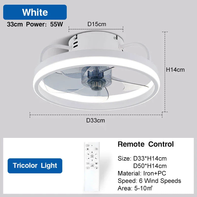 Smart LED Ceiling Fan with Remote