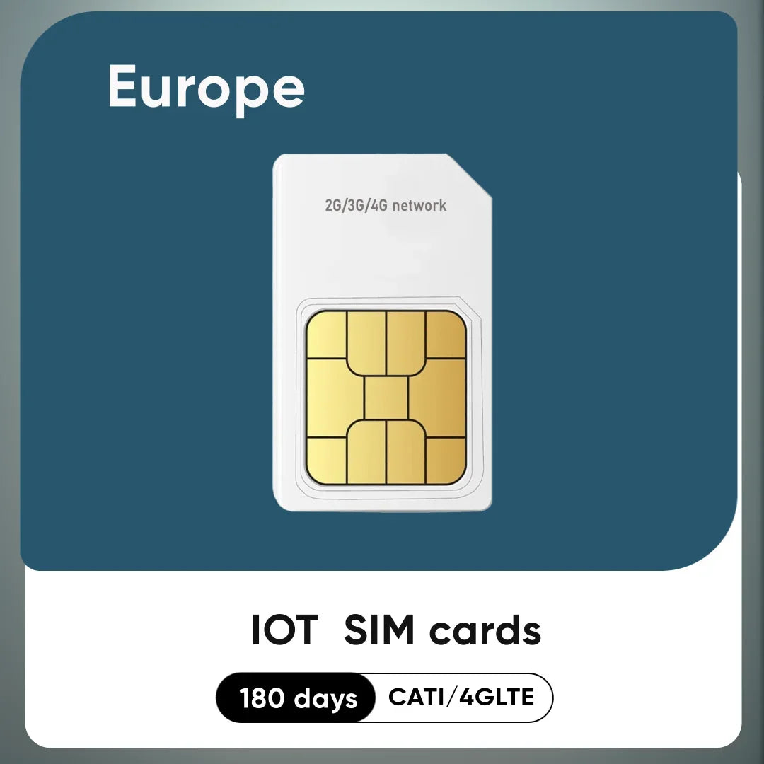 4G GPS Tracker SIM Card – 360MB Data, 365 Days Europe Roaming for IoT Devices