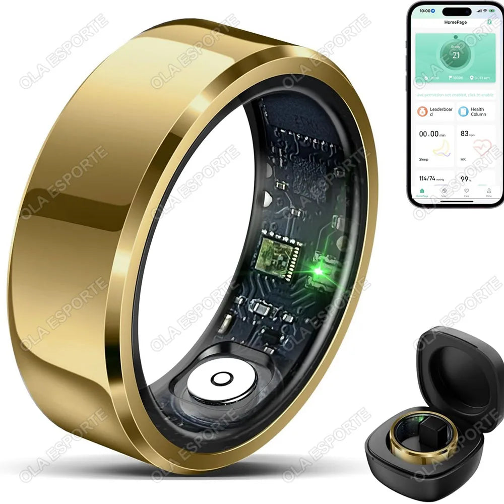 Xiaomi Smart Ring with Blood Pressure & Heart Rate Monitoring, Waterproof & Multi-Sport Mode