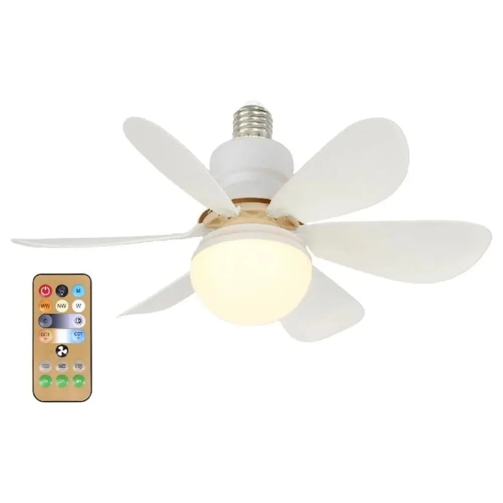 LED Ceiling Fan with Remote, Dimmable 40W