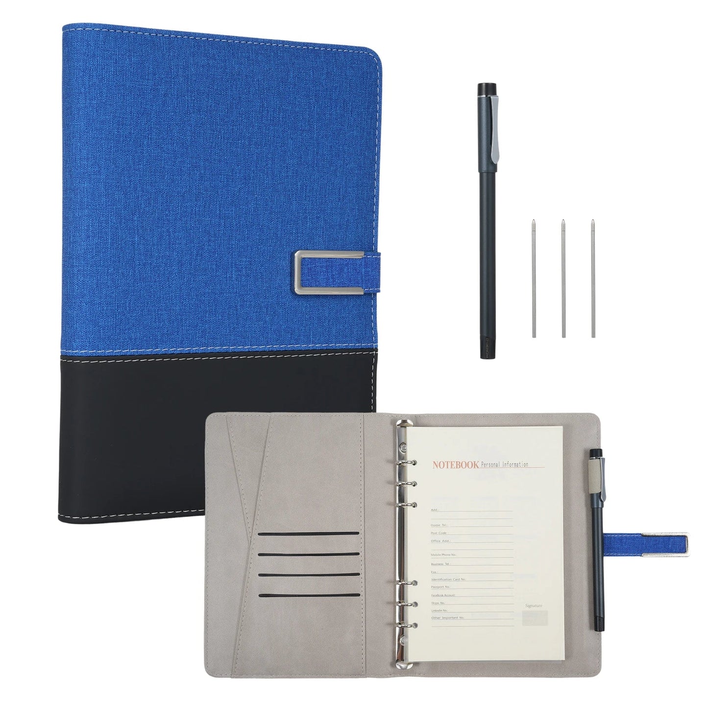 Smart Pen & A5 Leather Notebook with Real-time Sync and AI Voice-to-Text