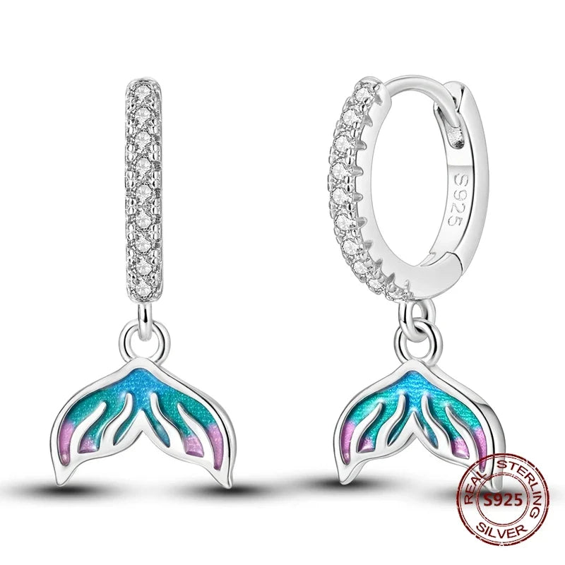 Elegant 925 Sterling Silver Dog Earrings with Zircon and Animal Designs for Women