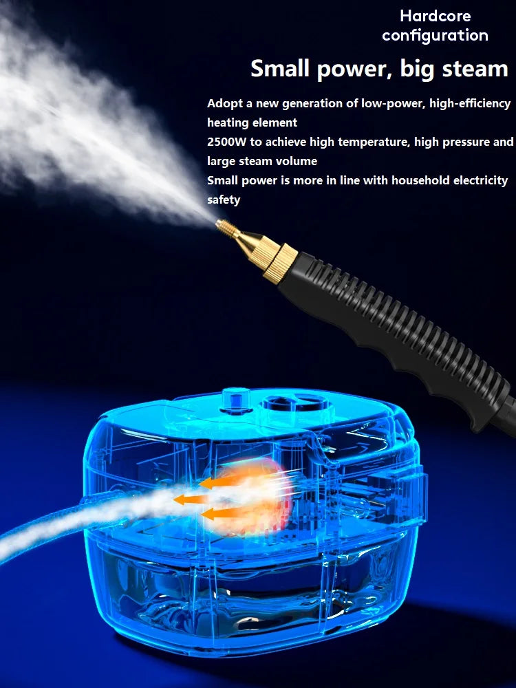 2500W High Pressure Steam Cleaner for Home & Auto - 220V/110V
