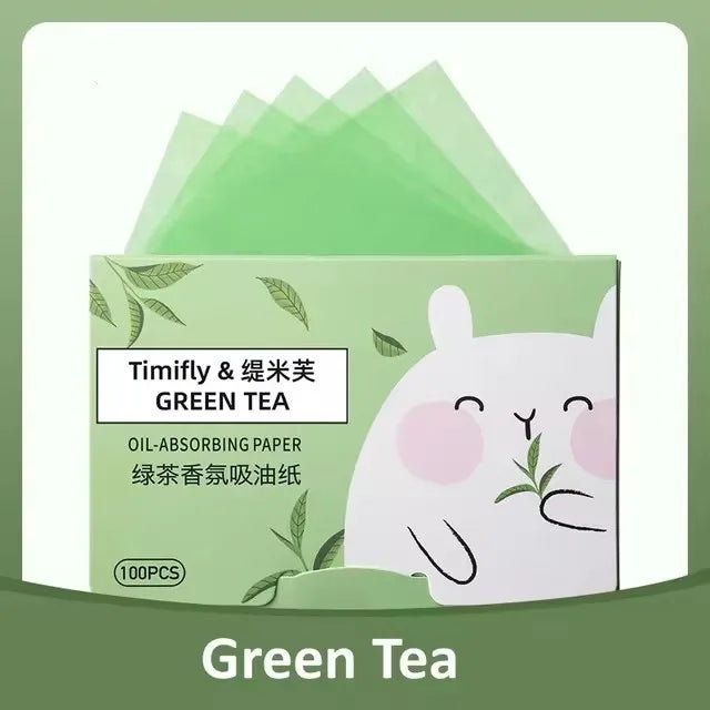 Face Oil Absorbing Paper - 100 Sheets for Oil Control & Cleansing
