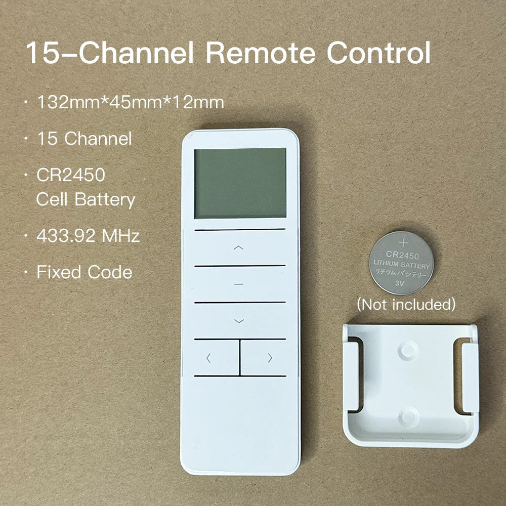 Smart Curtain Remote - RF 433.92 MHz