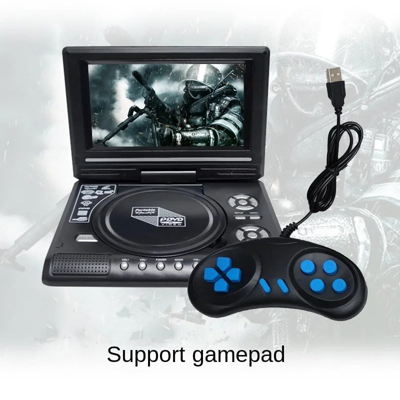 Portable 7.8 Inch DVD Player with FM Radio & Game Function - EU Plug