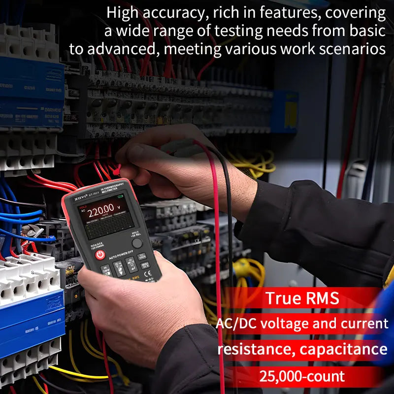 ZOYI ZT-R01 two-in-one infrared thermal imaging multimeter Industrial electric floor heating circuit board maintenance