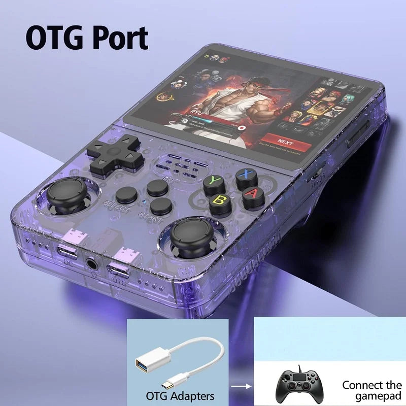 R36S Handheld Game Console with 3.5-Inch IPS, 20,000 Games, Arkos System