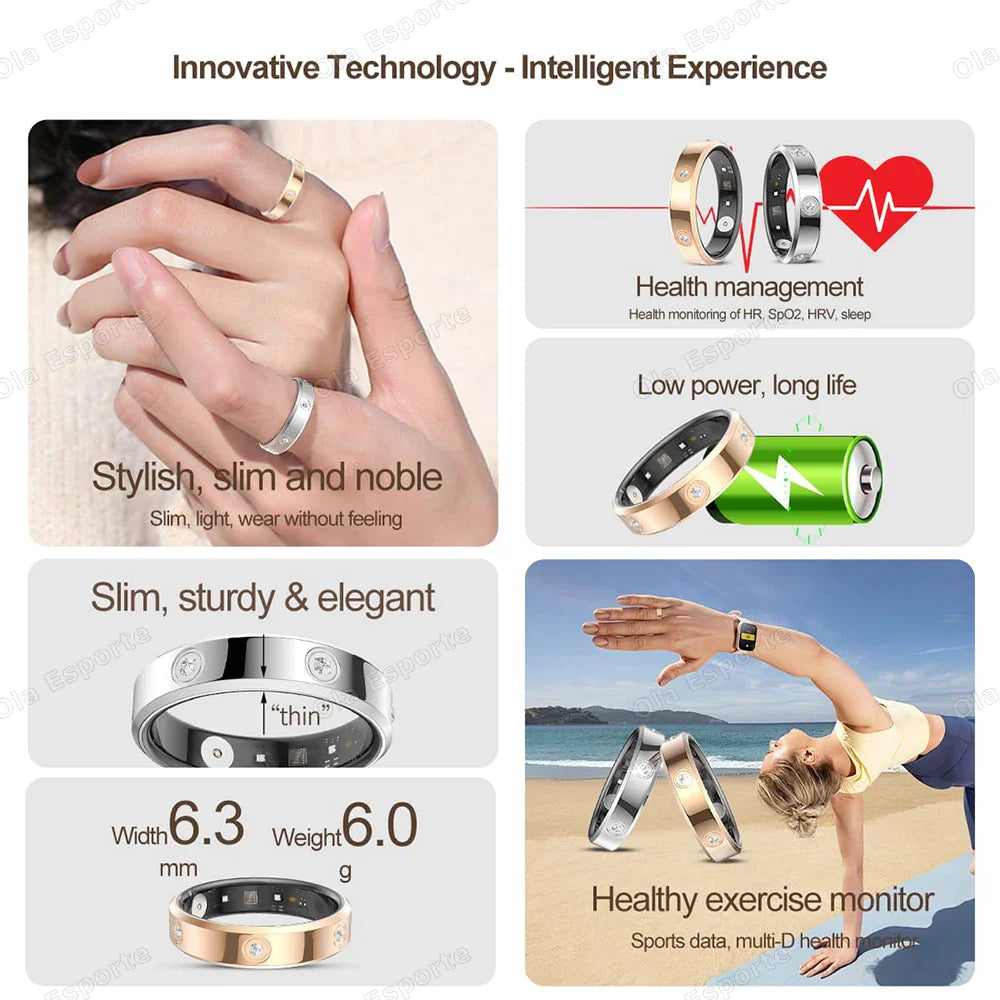Xiaomi Smart Ring: Heart Rate & Stress Monitor, IP68 Waterproof