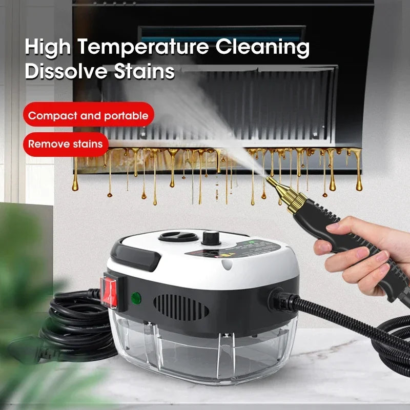 2500W High-Temperature Steam Cleaner for Home & Car - US/EU Plug