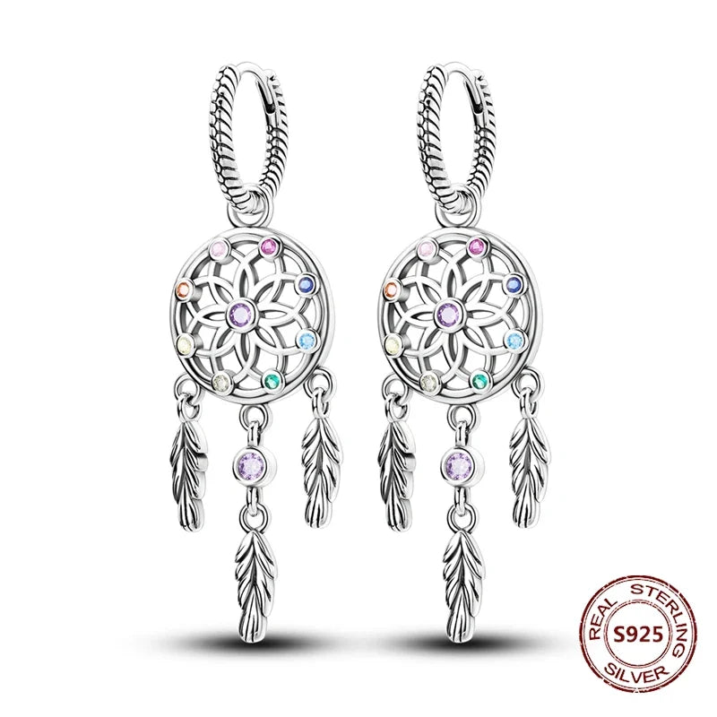 Elegant 925 Sterling Silver Dog Earrings with Zircon and Animal Designs for Women