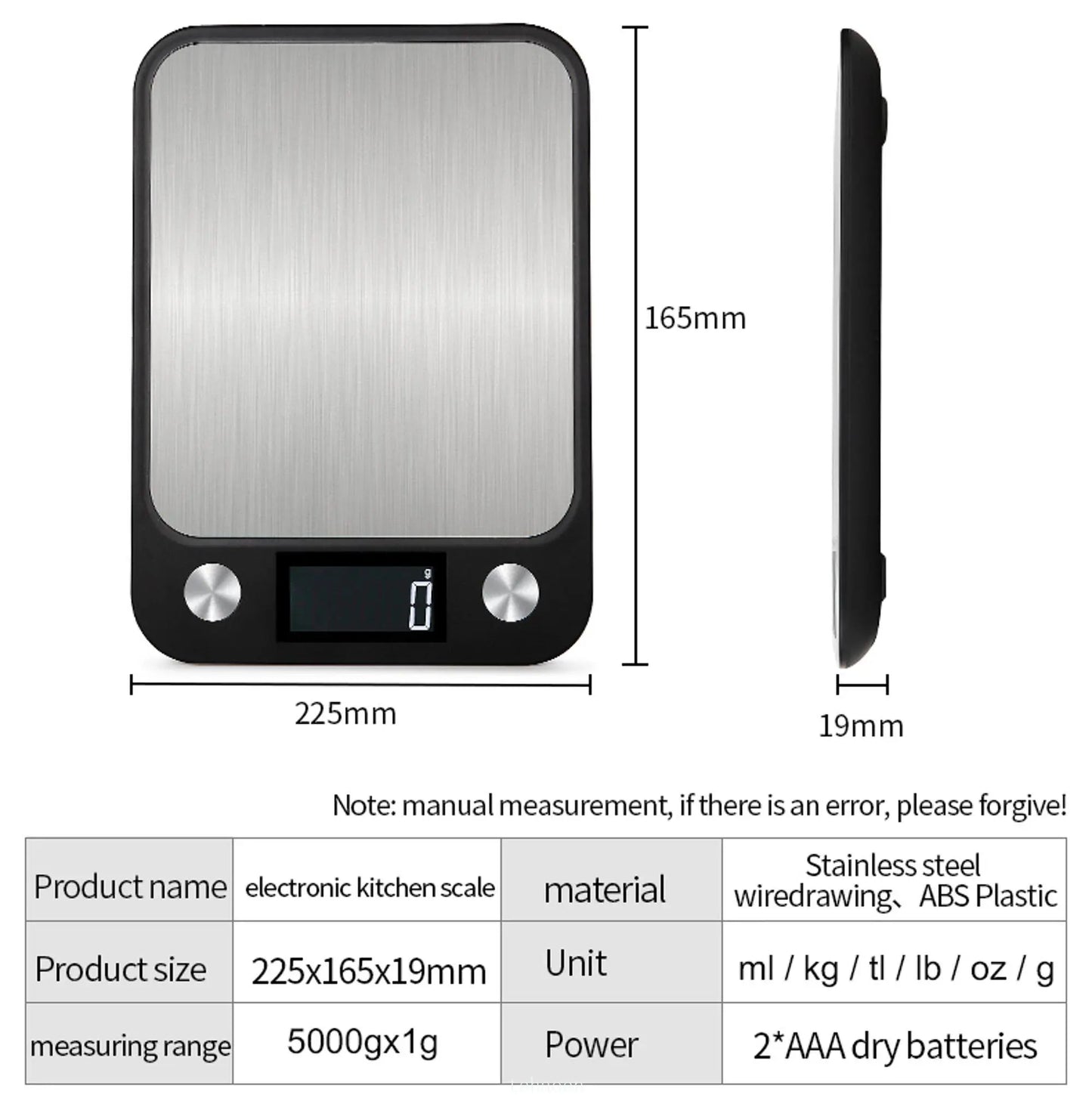 Smart Kitchen Scale - 15Kg/1g