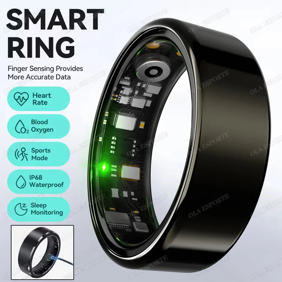 For Xiaomi Smart Ring - Bluetooth Heart Rate & Blood Oxygen Monitor
