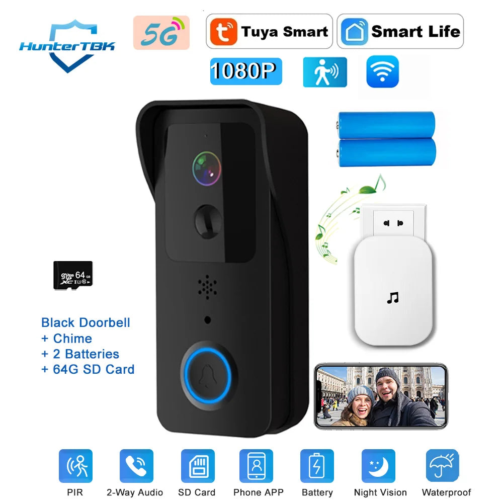 5G 2.4G WiFi Video Doorbell