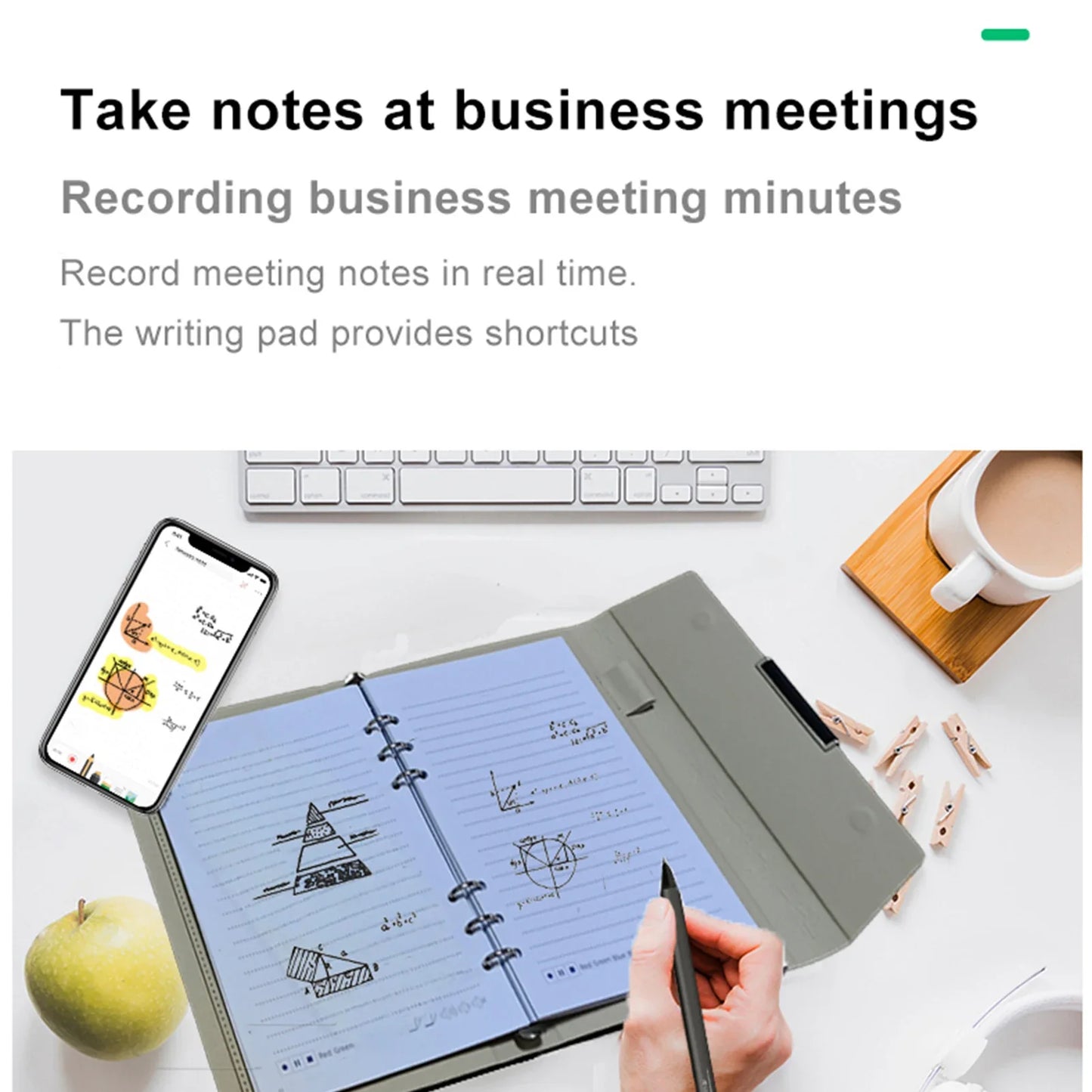 Digital Pen Smart Writing Set with Smartpen, Reusable Tablet & A5 Notebook