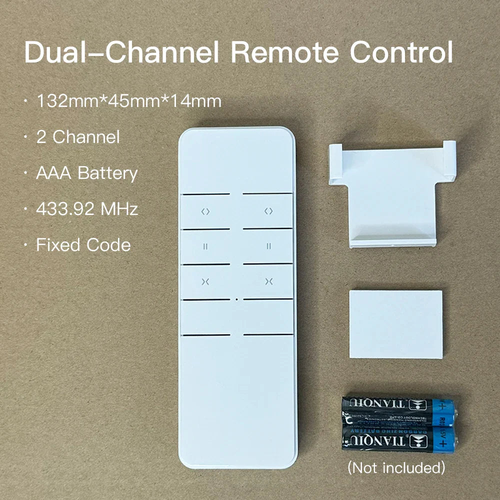Smart Curtain Remote - RF 433.92 MHz