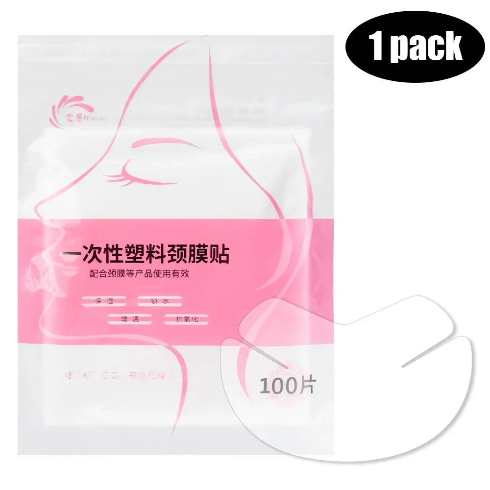Transparent Disposable Neck Masks for Beauty Care